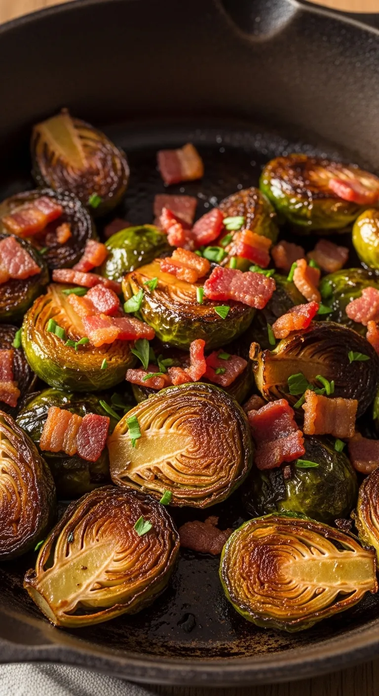 slides-downloader Balsamic Roasted Brussels Sprouts with Bacon