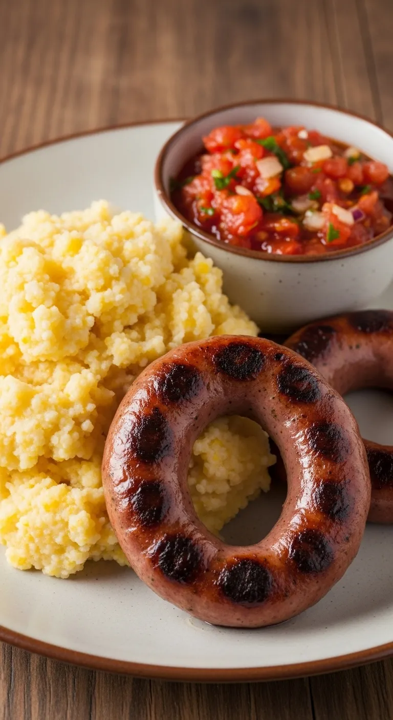 Boerewors with Pap