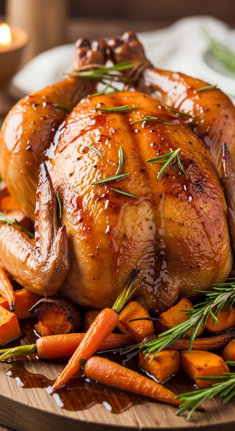 slides-downloader Maple-Glazed Chicken with Roasted Vegetables