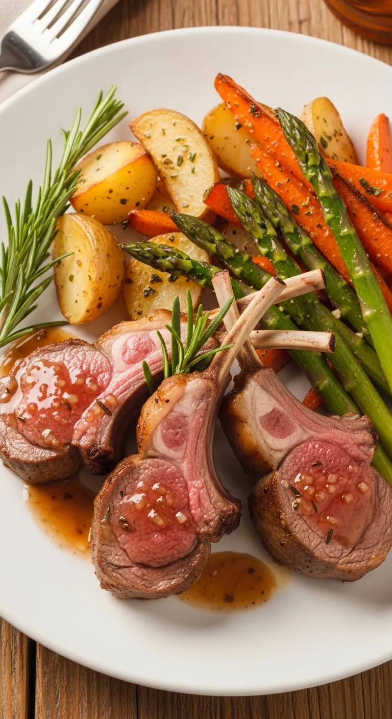 Roasted Lamb Chops with Rosemary
