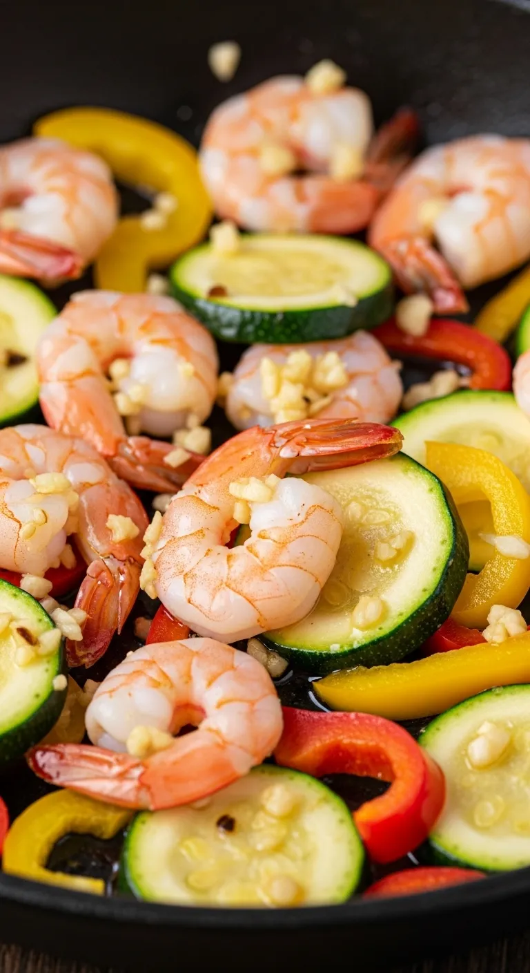  Skillet Shrimp and Veggies