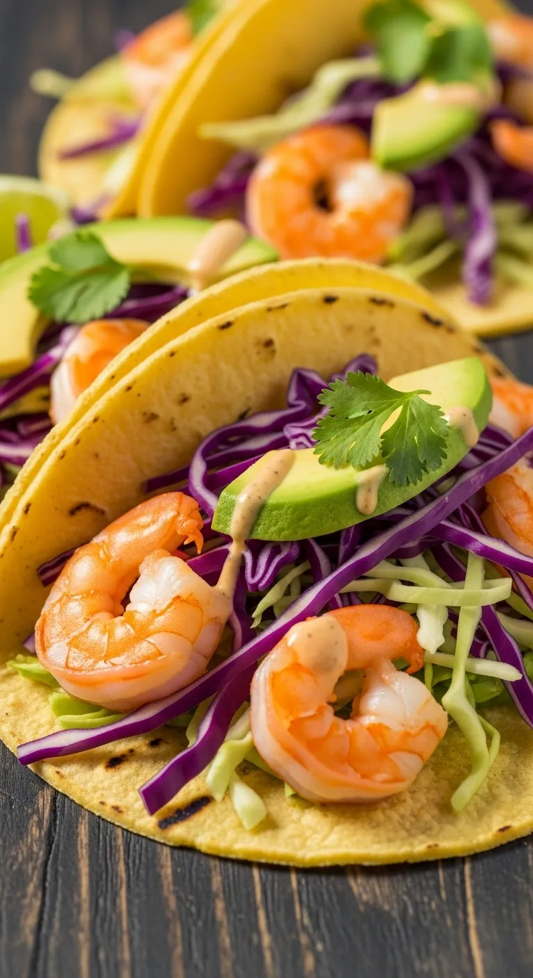 Spicy Lemon Shrimp Tacos