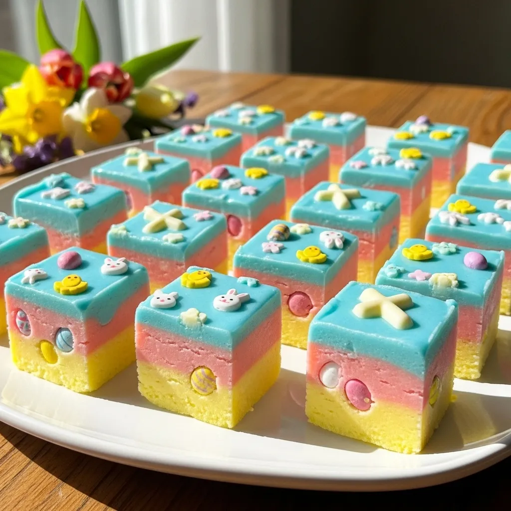 3 Ingredient Easter Fudge