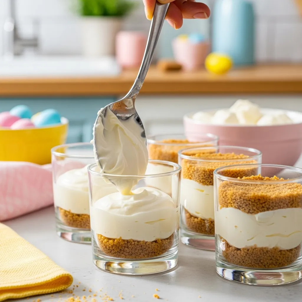 No Bake Mini Egg Cheesecake Cups Recipe – Easy Easter Dessert