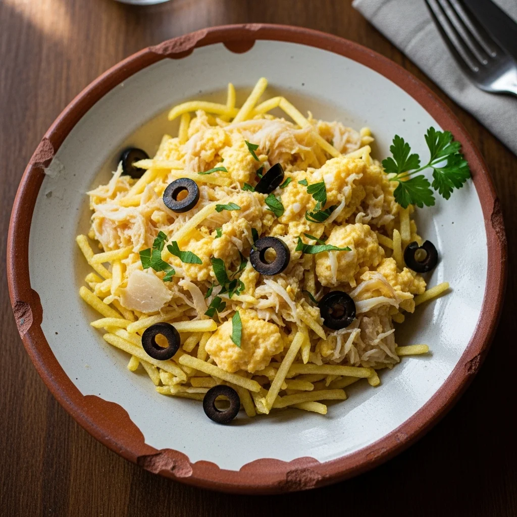 Bacalhau à Brás (Salted Cod with Potatoes and Eggs)