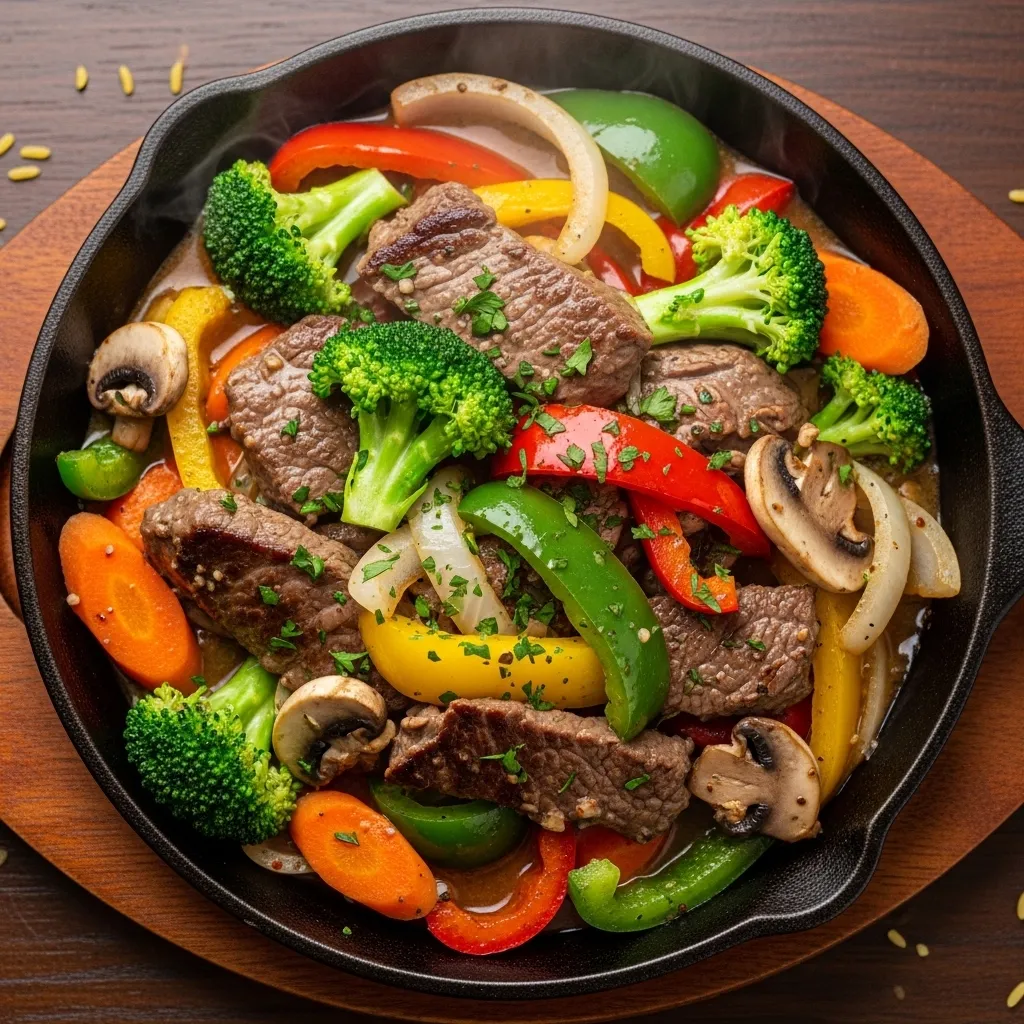 slides-downloader Beef and Vegetable Skillet