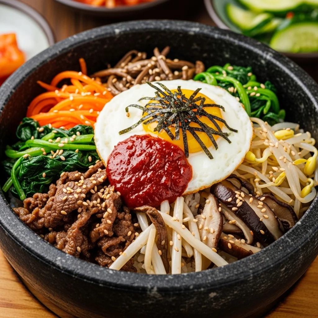 slides-downloader Bibimbap — Korean Mixed Rice Bowl (비빔밥)
