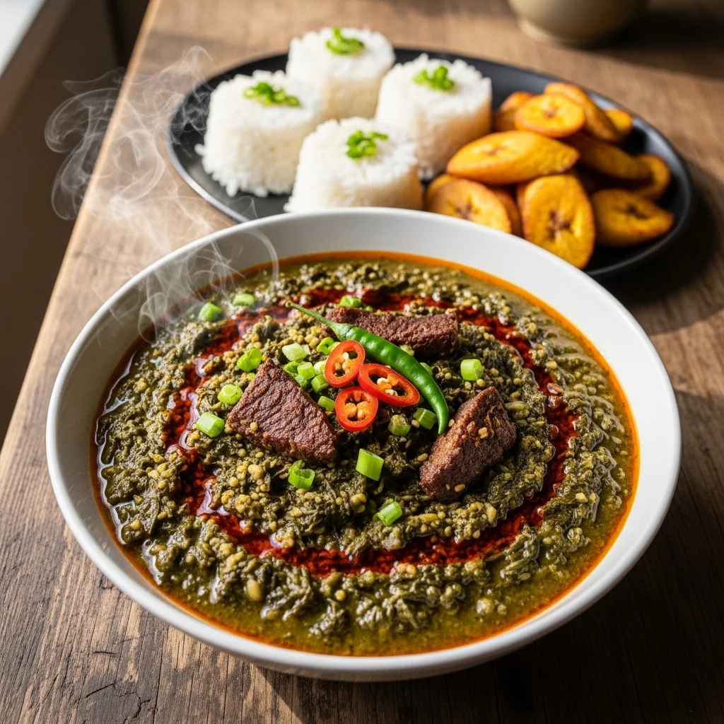 slides-downloader Cameroonian Ndolé (Bitter Leaf Stew)