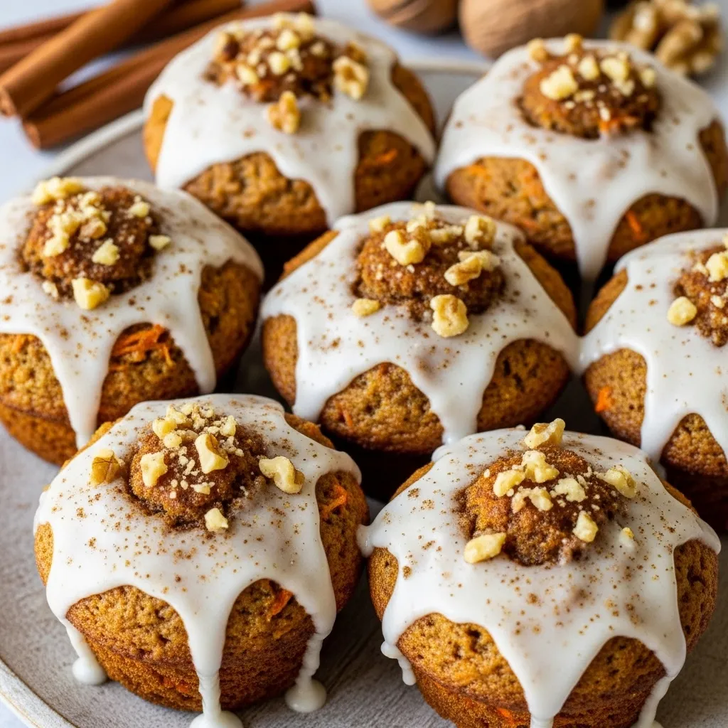 slides-downloader Carrot Cake Muffins with Cream Cheese Glaze