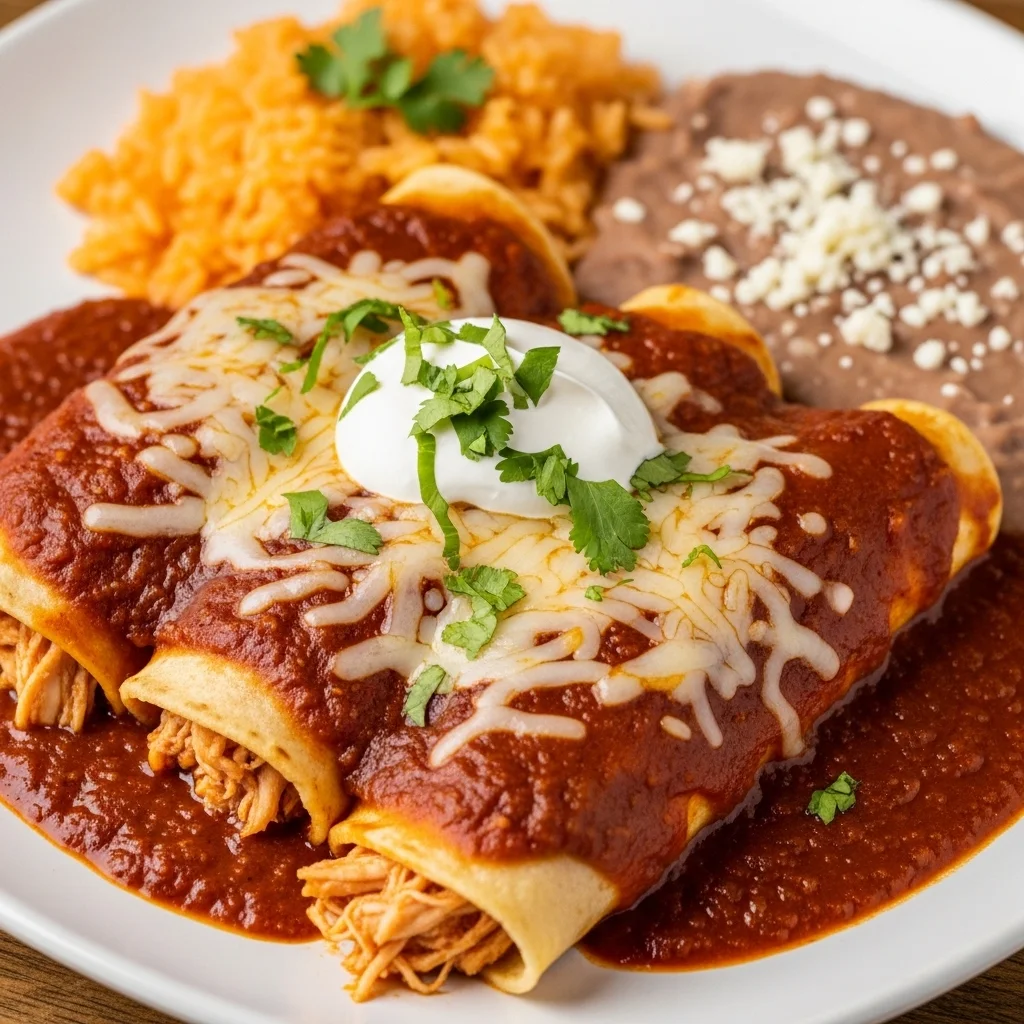 slides-downloader Chicken Enchiladas with Red Chile Sauce (Enchiladas Rojas)