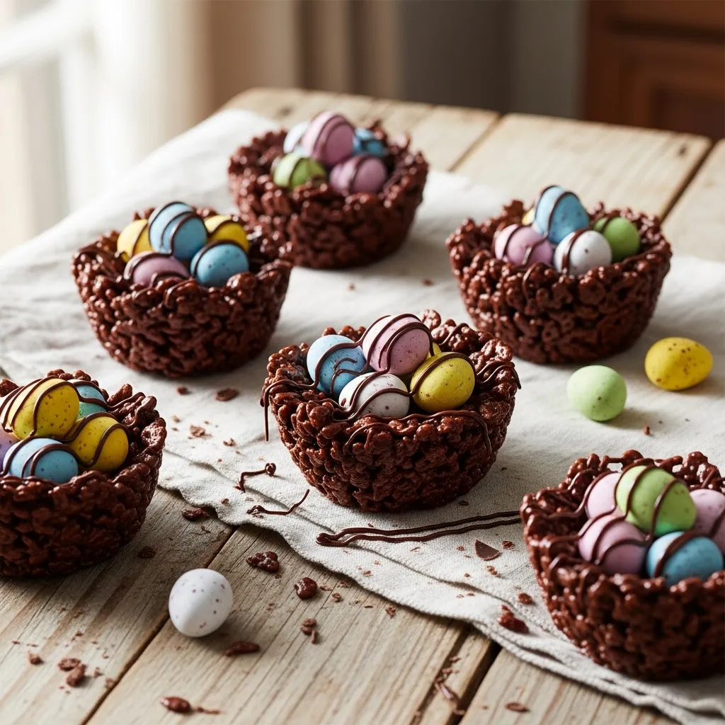 slides-downloader Chocolate Rice Krispie Easter Nests