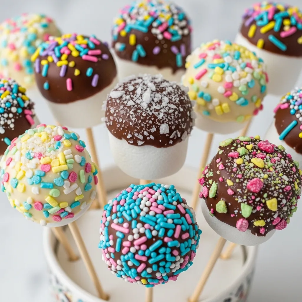 slides-downloader Chocolate Sprinkle Marshmallow Pops