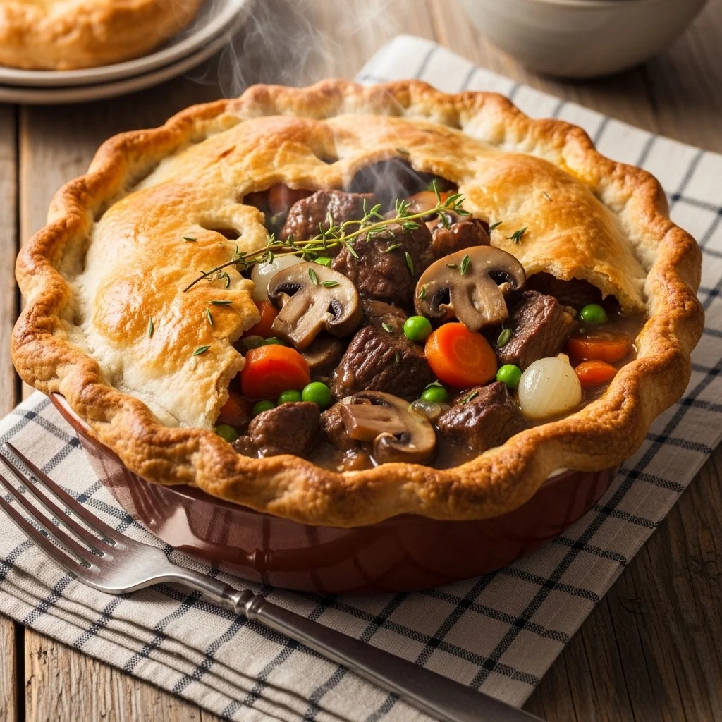 slides-downloader Classic Beef and Mushroom Pot Pie