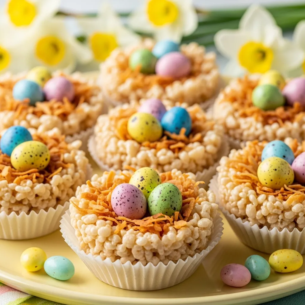 slides-downloader Coconut Easter Rice Krispie Nests