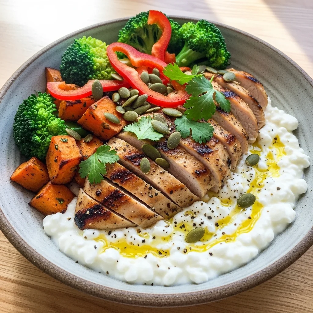slides-downloader Cottage Cheese and Chicken Power Bowl