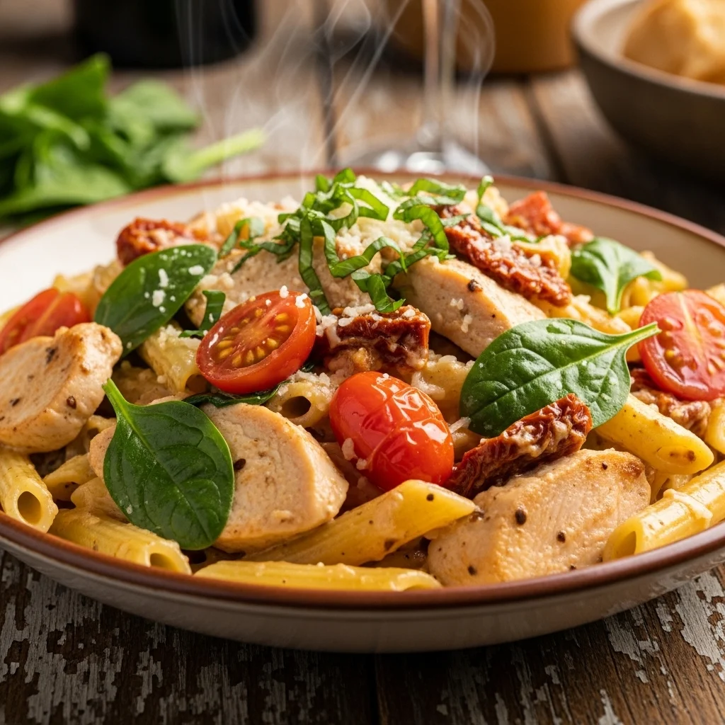 slides-downloader Creamy Tuscan Chicken Pasta