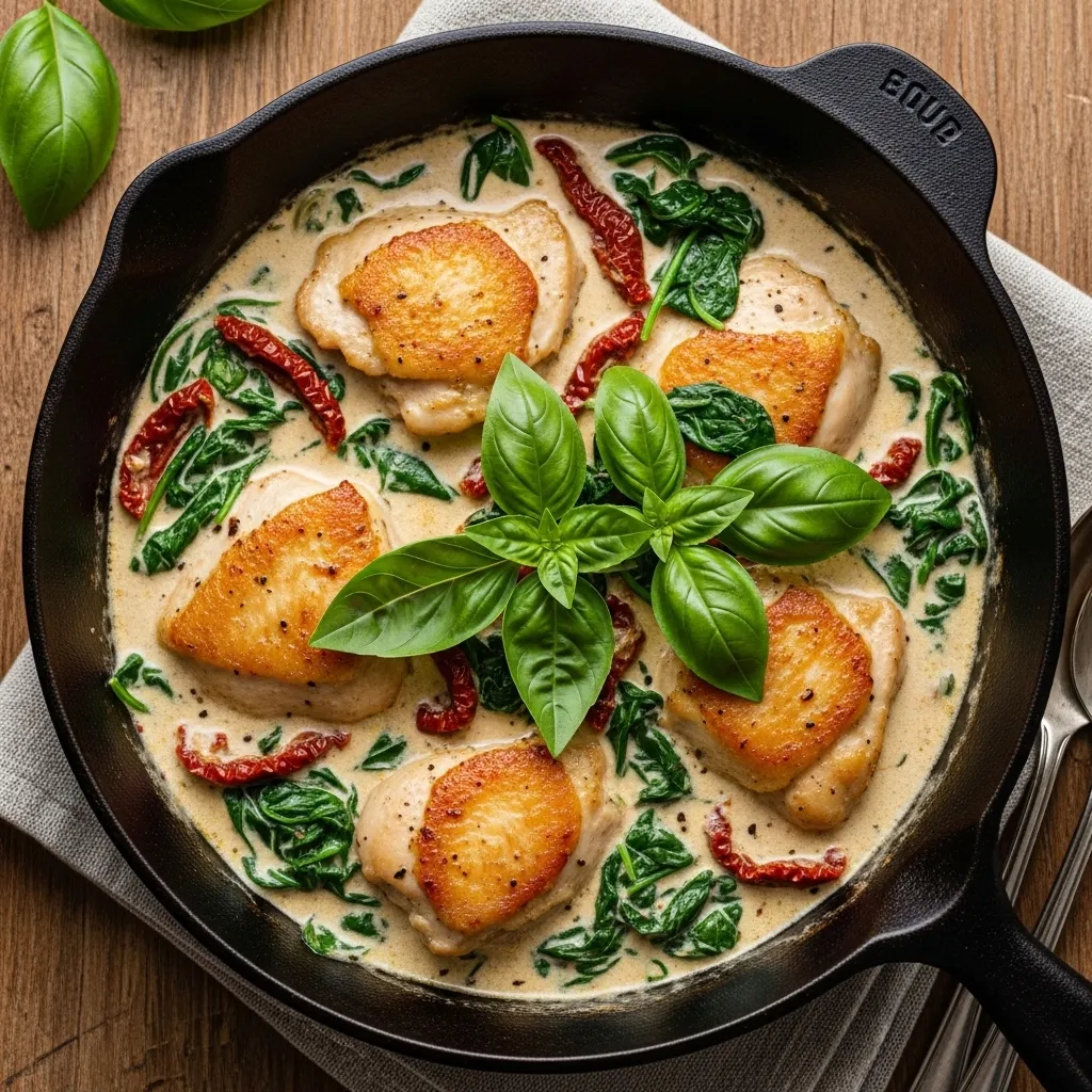 Creamy Tuscan Chicken Skillet
