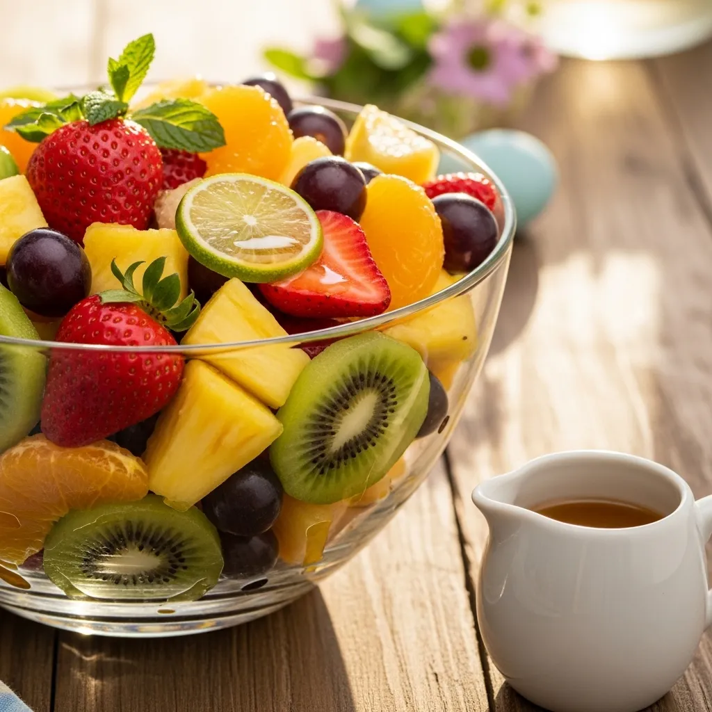 slides-downloader Easter Morning Fruit Salad with Honey Lime Dressing