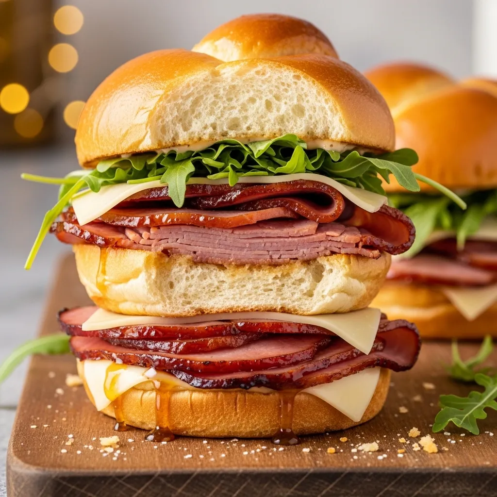 slides-downloader Easy Glazed Ham Sandwiches
