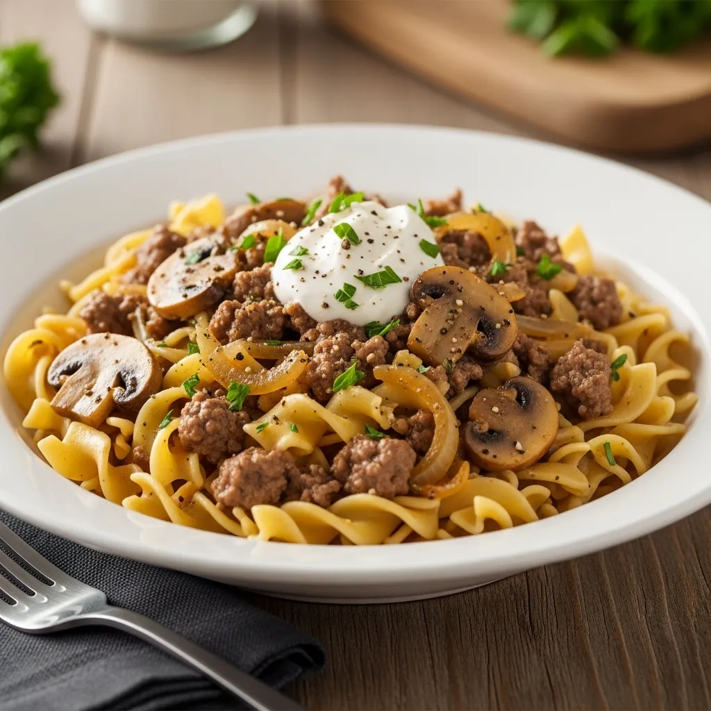 slides-downloader Ground Beef Stroganoff