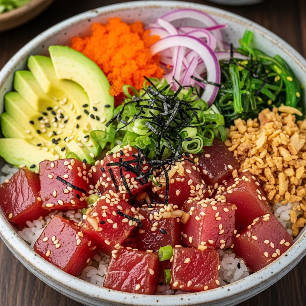 Hawaiian Poke Bowl (Ahi Tuna Poke)