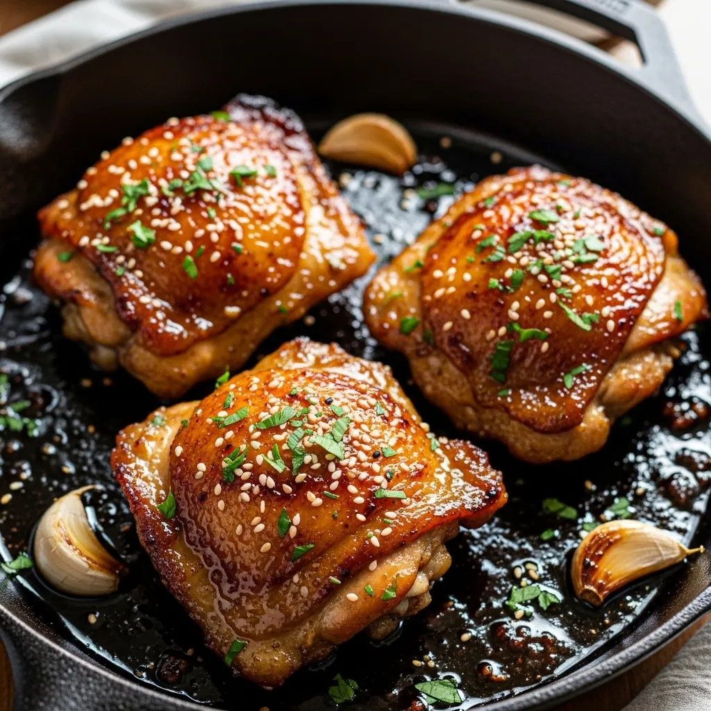 Honey Garlic Chicken Thighs