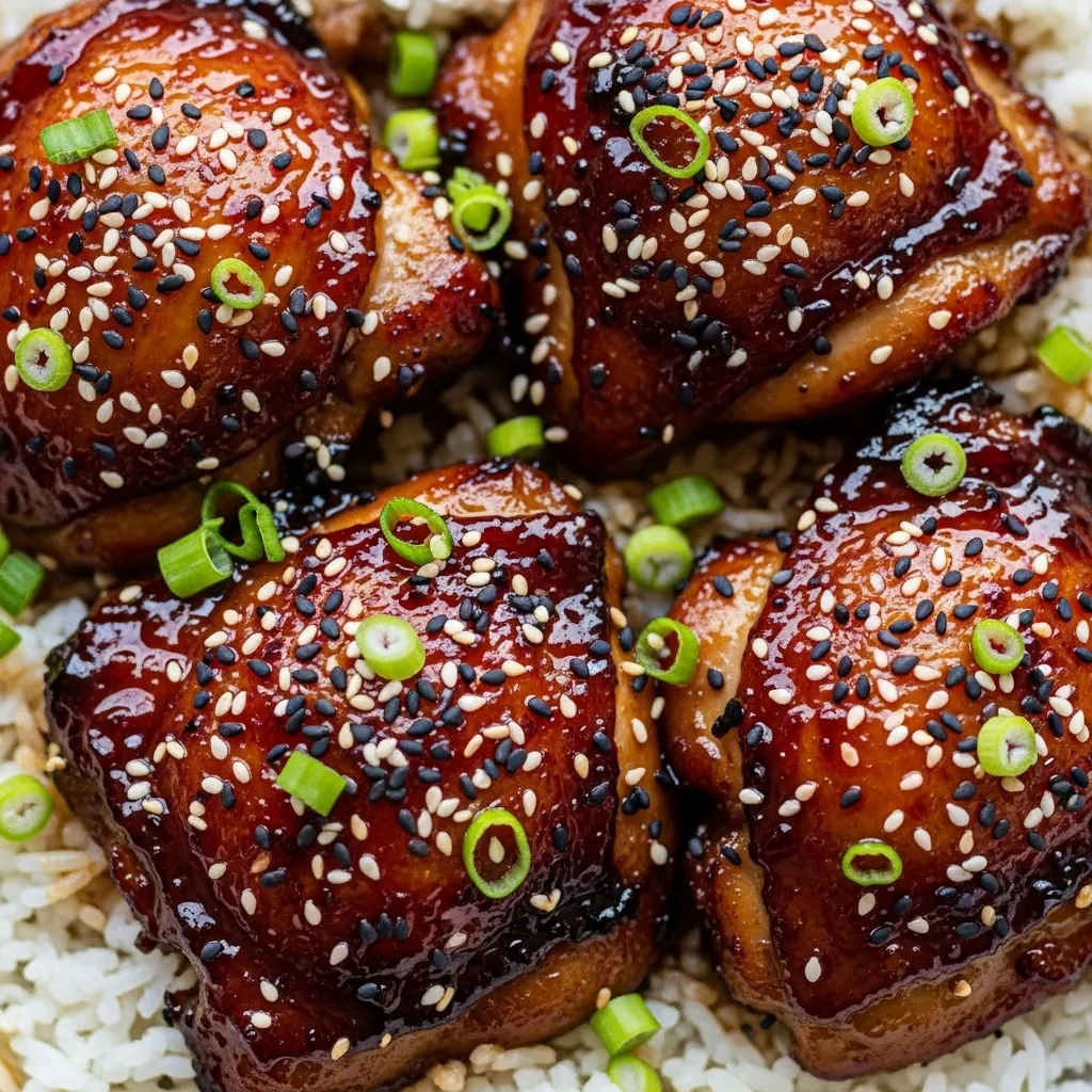 slides-downloader Honey Garlic Glazed Chicken Thighs