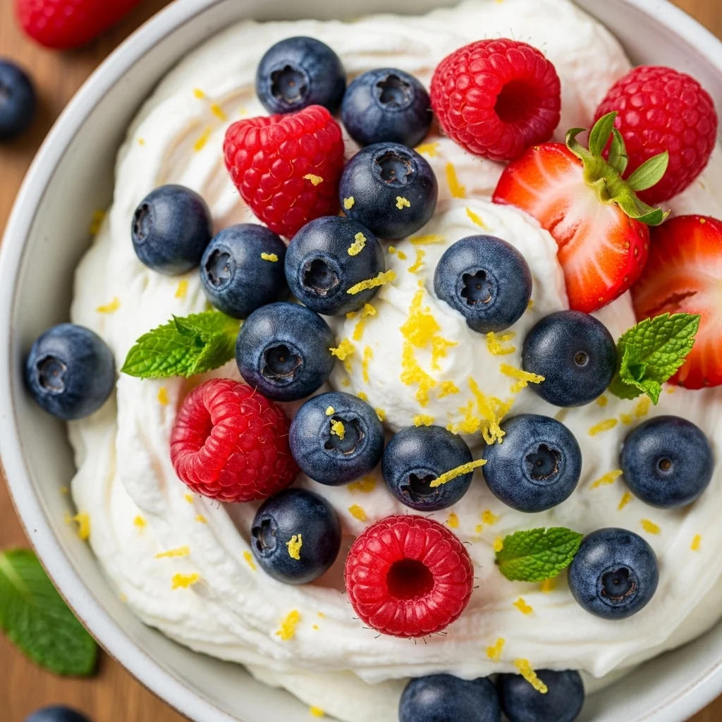 Keto Whipped Ricotta with Berries