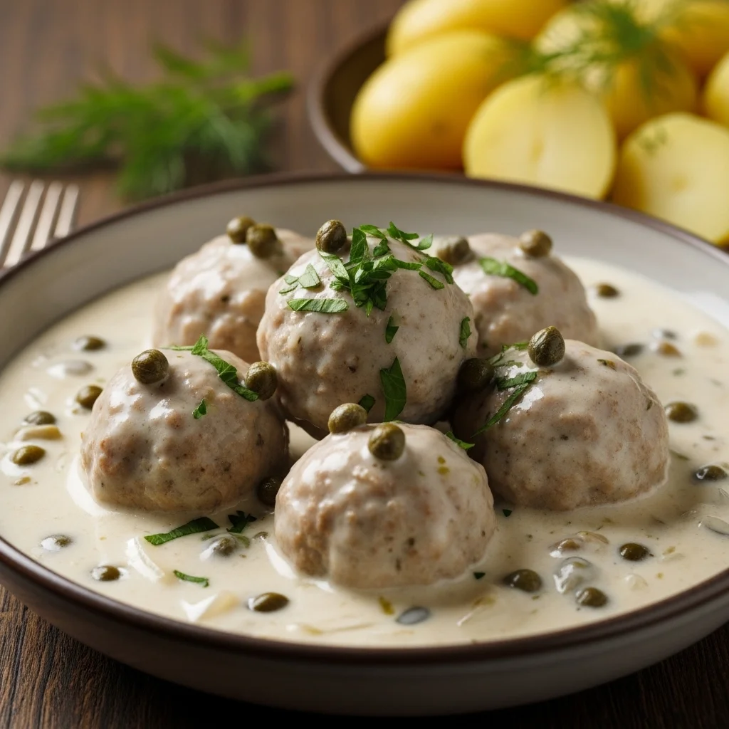 slides-downloader Königsberger Klopse (Meatballs in White Sauce)