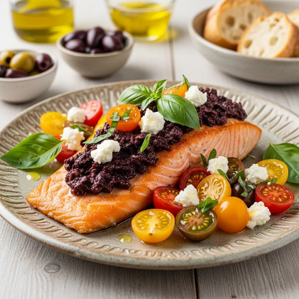 slides-downloader Mediterranean Salmon with Olive Tapenade