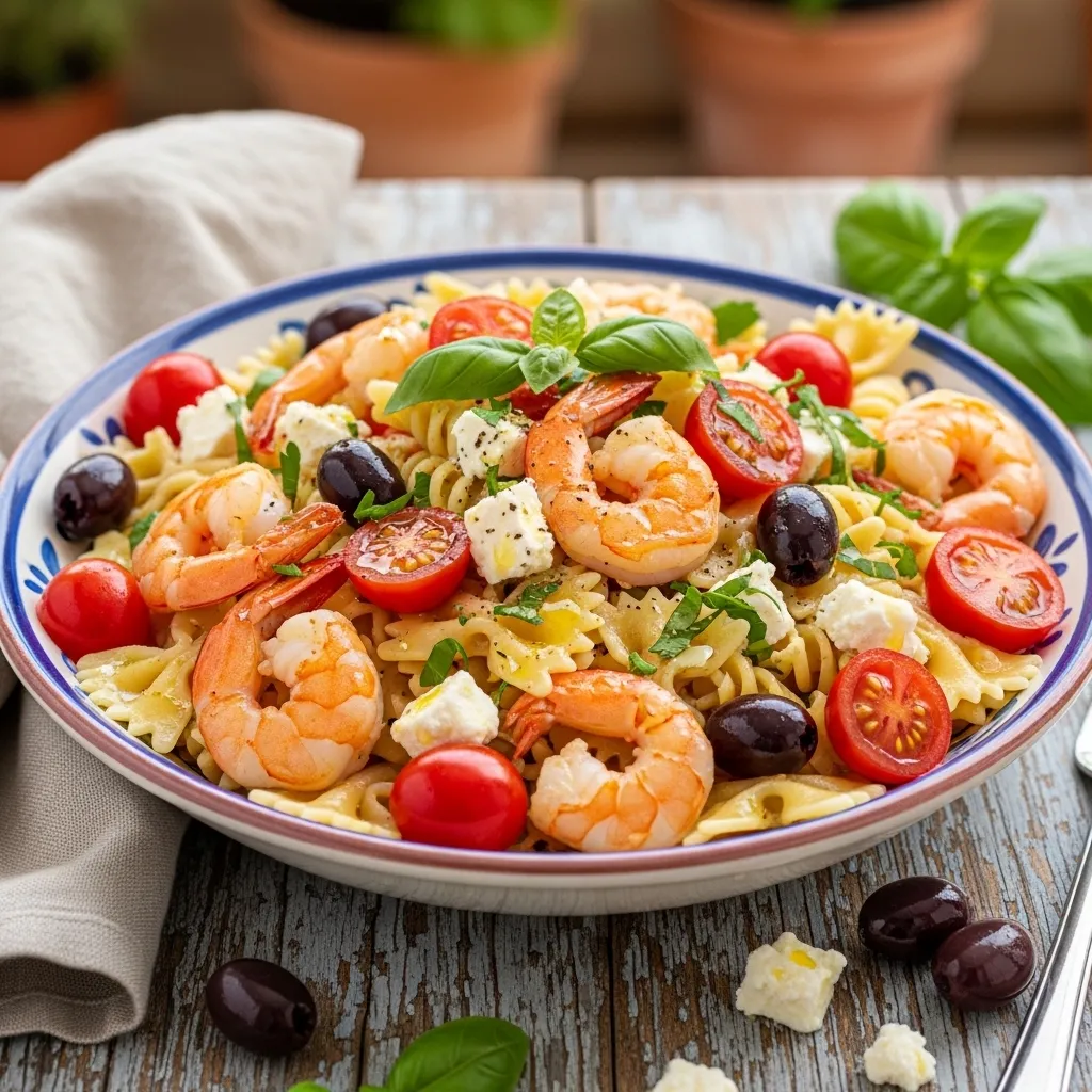 Mediterranean Shrimp Pasta