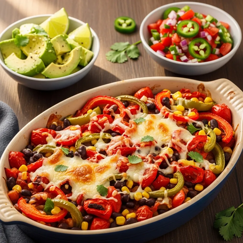 mexican chorizo and pepper casserole