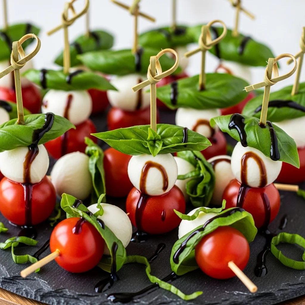 slides-downloader Mini Caprese Skewers with Balsamic Glaze