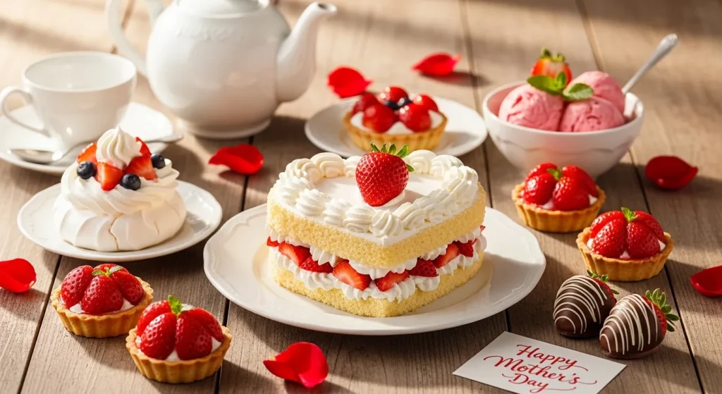 Mother's Day Strawberry Desserts