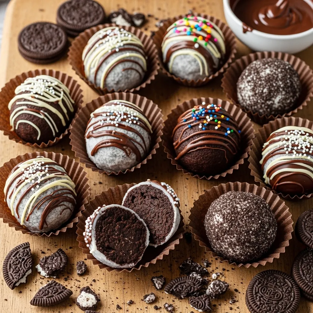 No Bake Oreo Truffle Eggs