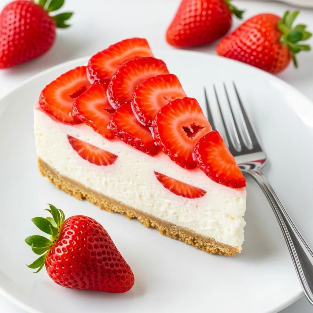 No-Bake Strawberry Cheesecake