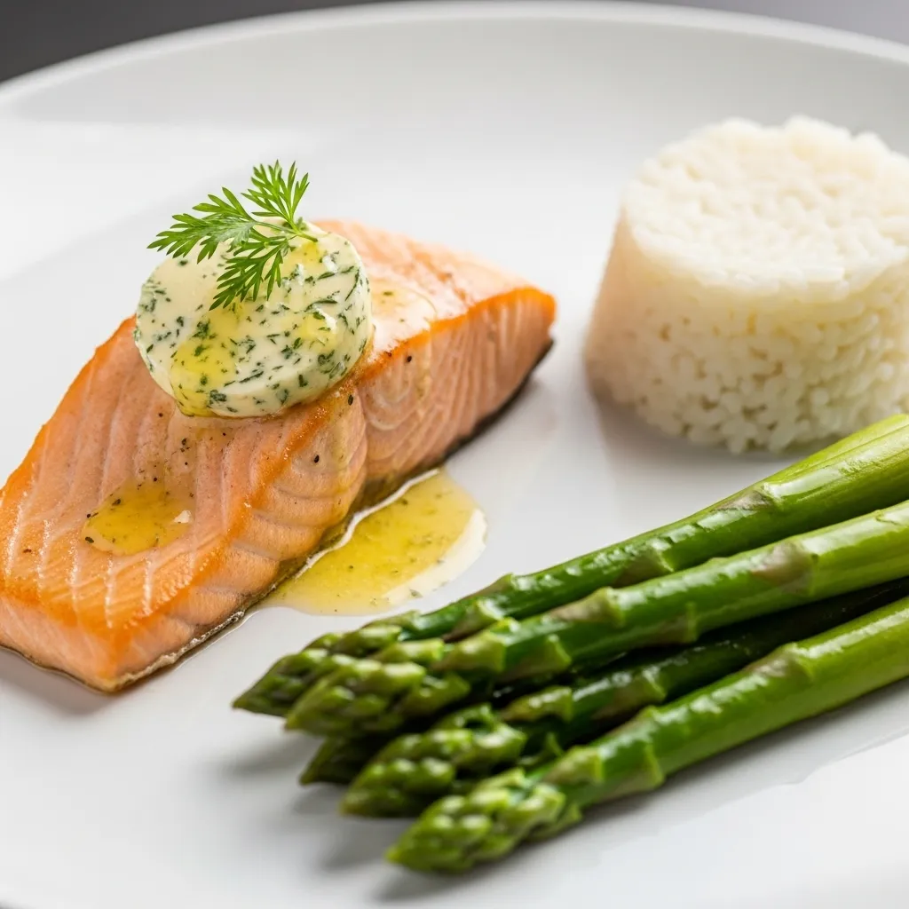 Pan-Seared Salmon with Lemon Herb Butter