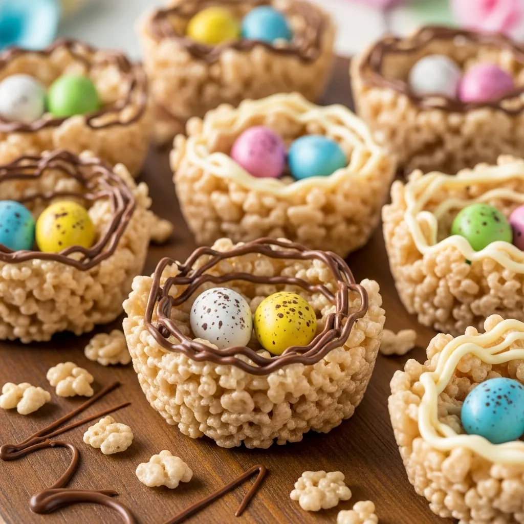 Rice Krispie Easter Nests