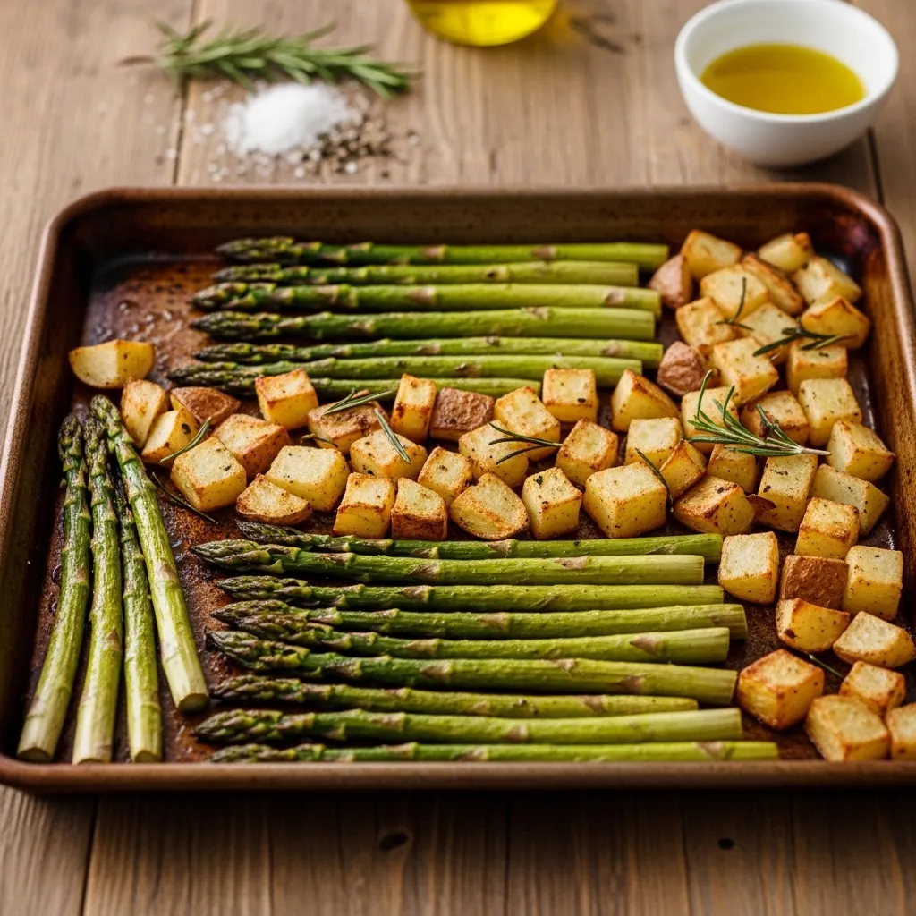 slides-downloader Sheet Pan Asparagus and Potatoes