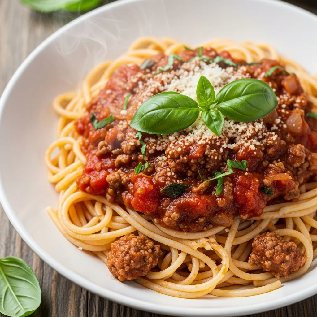slides-downloader Spaghetti with Homemade Meat Sauce