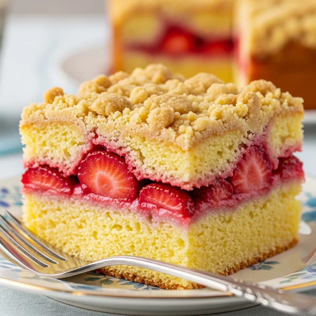 Strawberry Crumb Cake