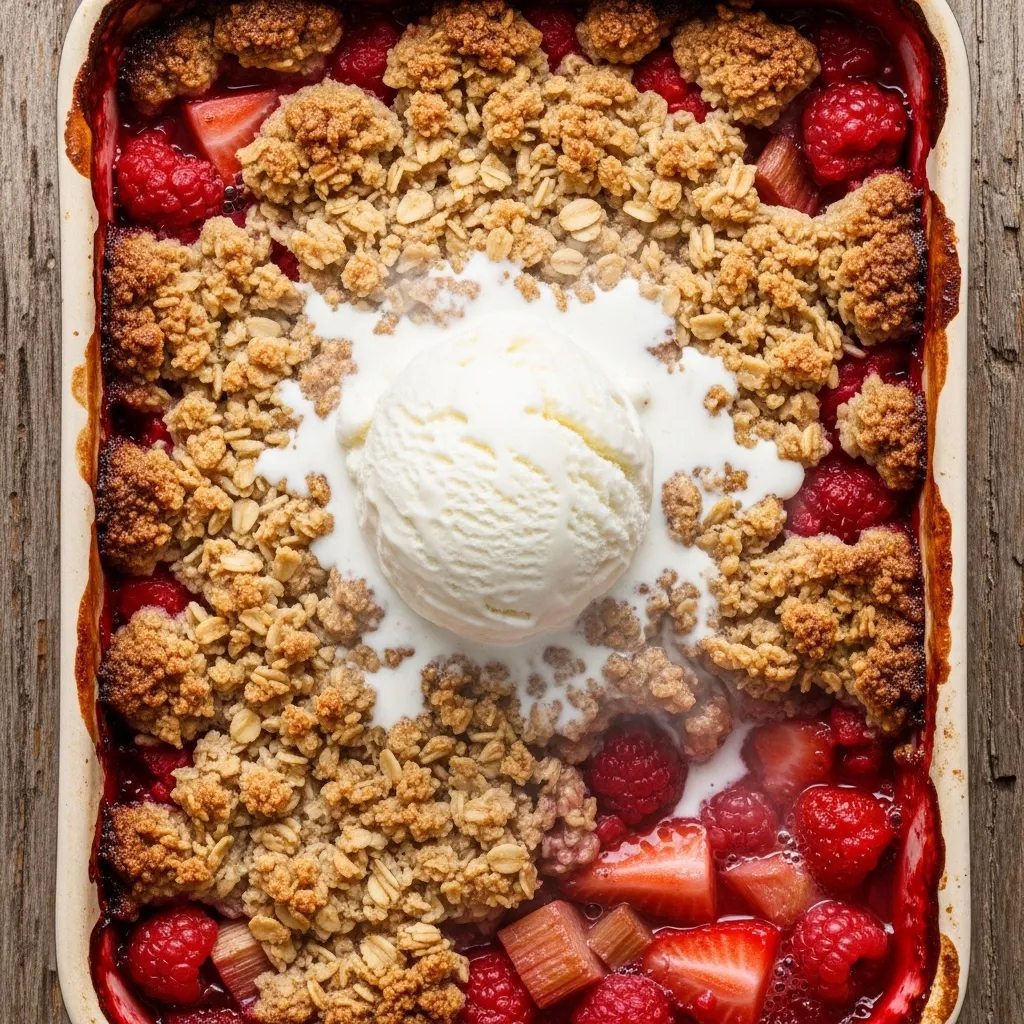 Strawberry Rhubarb Crisp