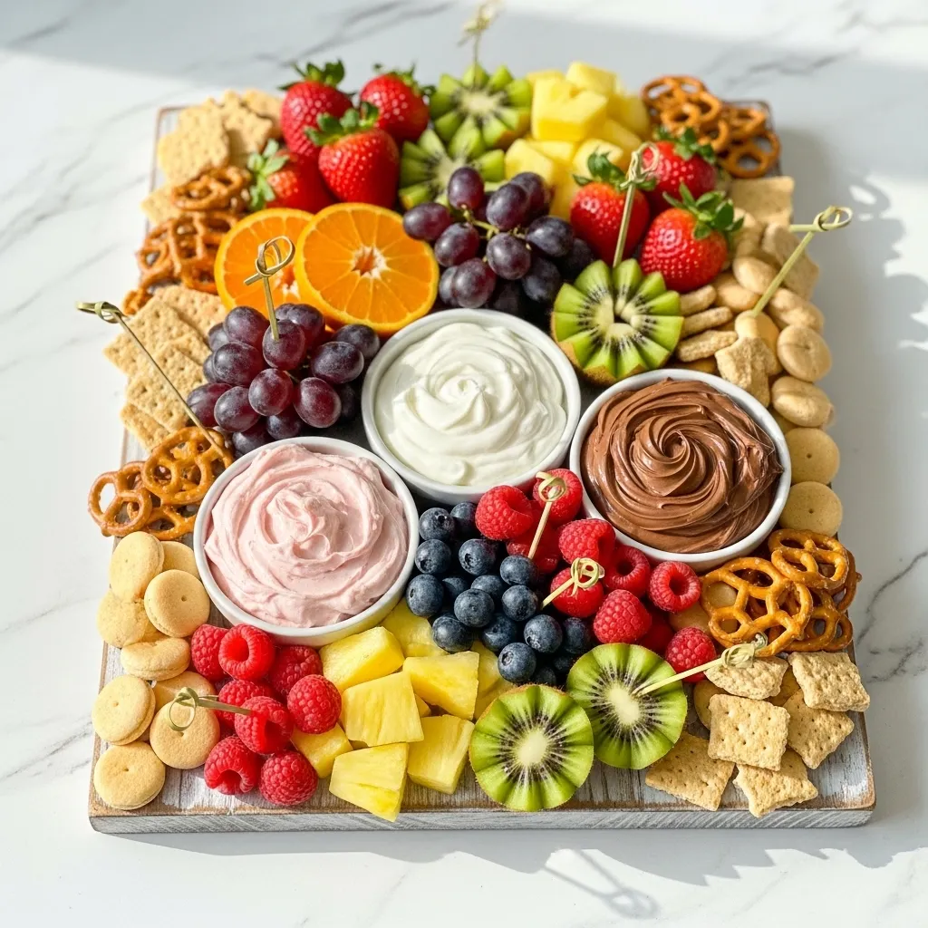 Sweet Fruit Dip Board