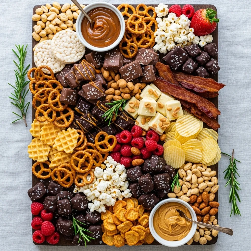 Sweet and Salty Chocolate Board