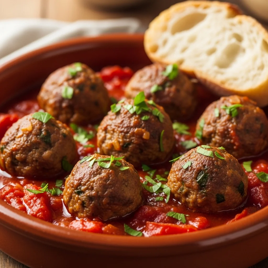slides-downloader Albondigas en Salsa de Tomate (Spanish Meatballs in Tomato Sauce)