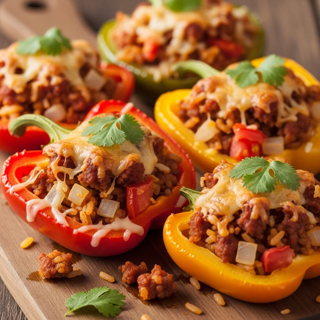 Chorizo Stuffed Bell Peppers