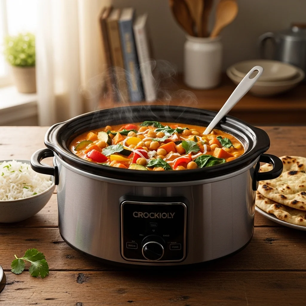 slides-downloader Crockpot Vegetable and Chickpea Curry