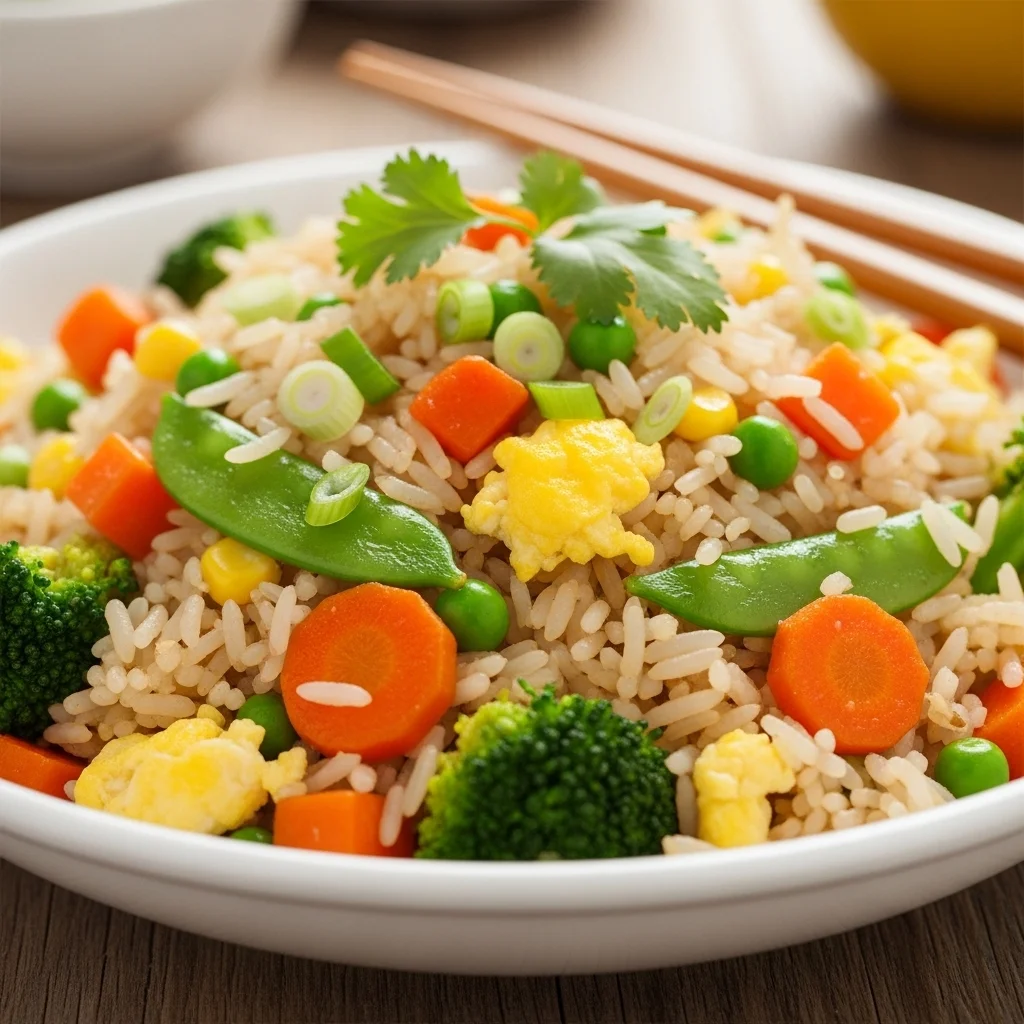Egg Fried Rice with Vegetables
