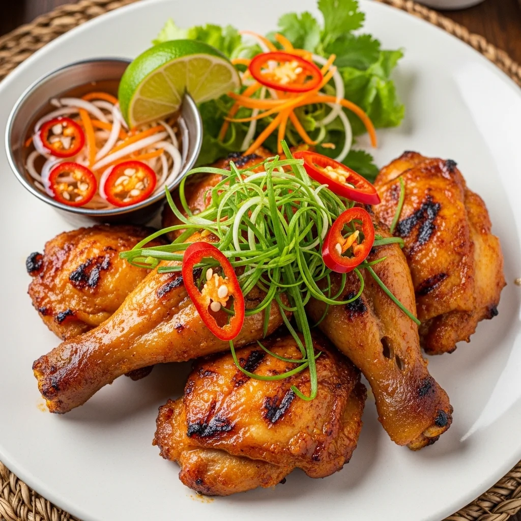 Ga Nuong Sa Te (Vietnamese Lemongrass Chili Grilled Chicken)