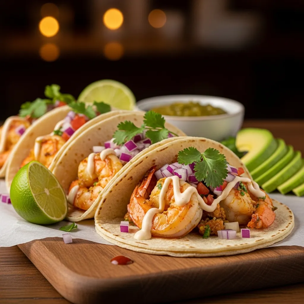 slides-downloader Garlic Butter Shrimp Tacos